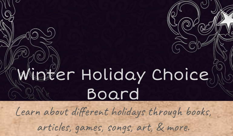 December Choice Board